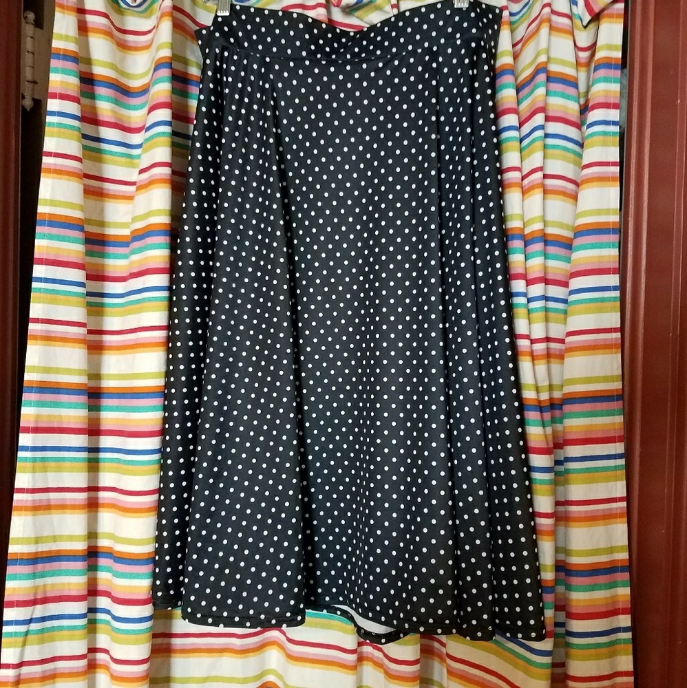 Pinky pinups polka dot circle skirt
